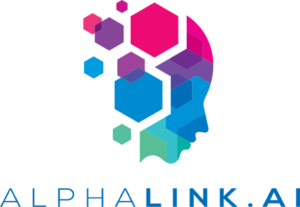 alphalink.ai Logo, artificial intelligence, IOT, software development, Big data analytics, machine learning.